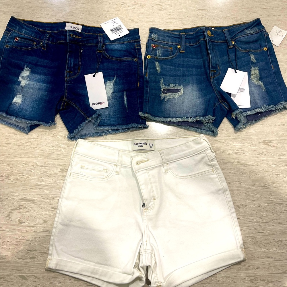 Girls jean shorts size 16